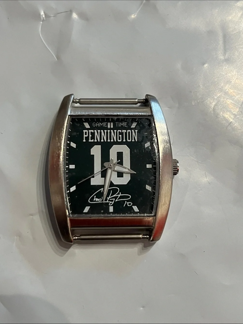 Penningtons Silver-Tone Men's Watch with Dark blue Dial and '10', never used